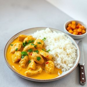 Pollo Korma Estilo Mary Berry: Un Curry Suave y Cremoso para Toda la Familia