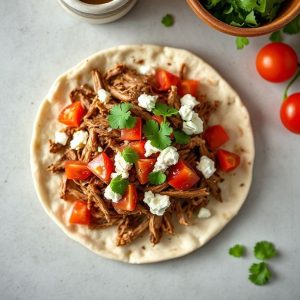 Shawarma de pollo en slow cooker: el truco de la cebolla carbonizada