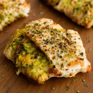 Pechugas de pollo rellenas de brócoli y queso en air fryer
