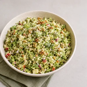 Ensalada Crujiente de Brócoli y Manzana